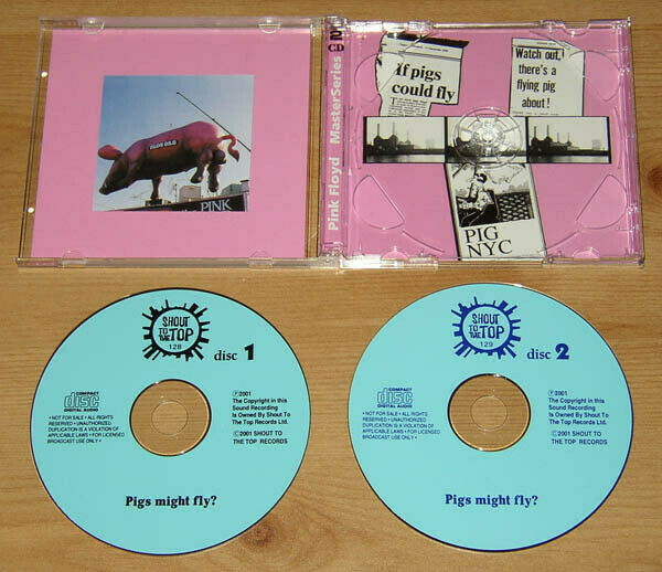 Pink Floyd Pigs Might Fly? 1977 Madison Square Garden CD 2 Discs 12 Tracks Music