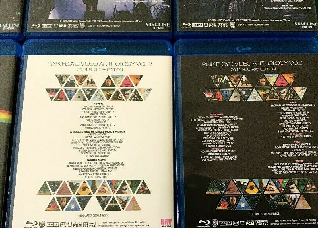PINK FLOYD ROGER WATERS Blu-ray 8 Titles 9 Discs Set DESERT TRIP US+THEM