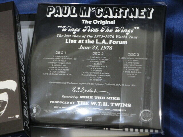 Paul McCartney & Wings From The Wings 1976 CD 3 Discs 28 Tracks Empress Valley