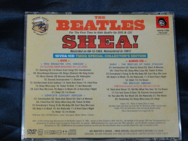 The Beatles SHEA! TMOQ Special Collector's Edition CD DVD HMC