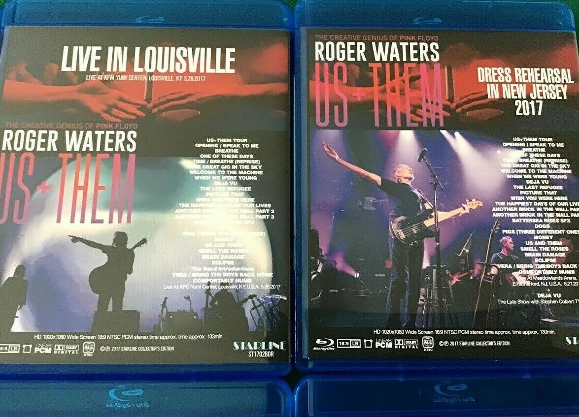 PINK FLOYD ROGER WATERS Blu-ray 8 Titles 9 Discs Set DESERT TRIP US+THEM