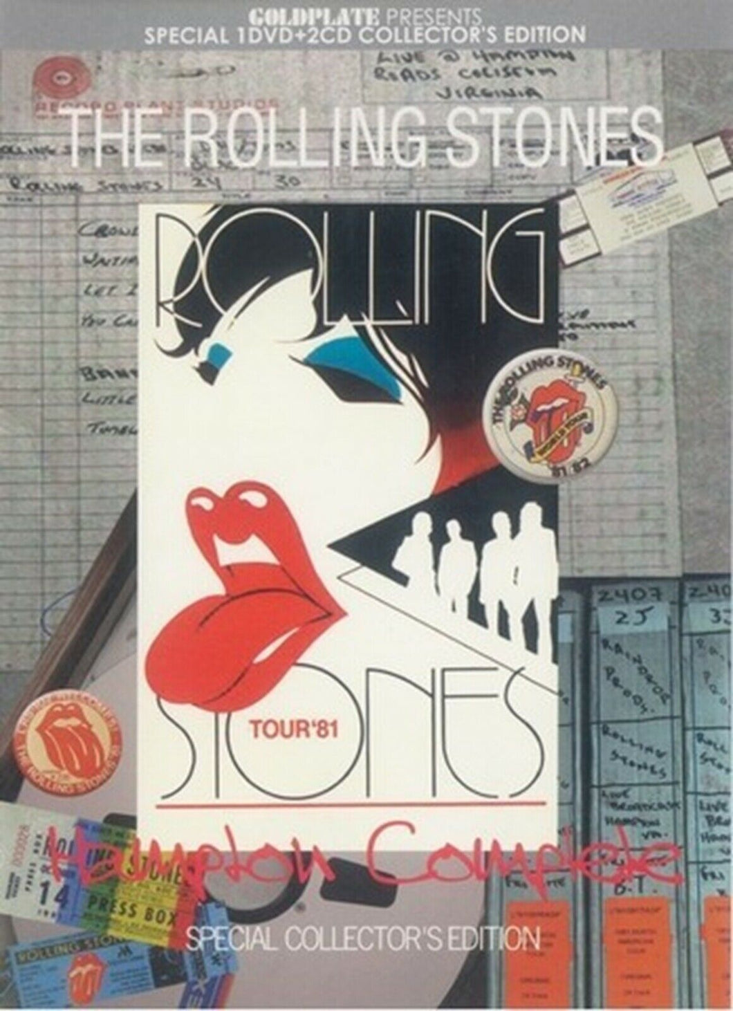 The Rolling Stones Hampton Complete 1982 Collector's Edition 2 CD 1 DVD Case Set