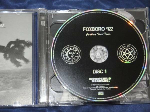 U2 Foxboro 922 Joshua Tree Tour 1987 2CD Moonchild Records