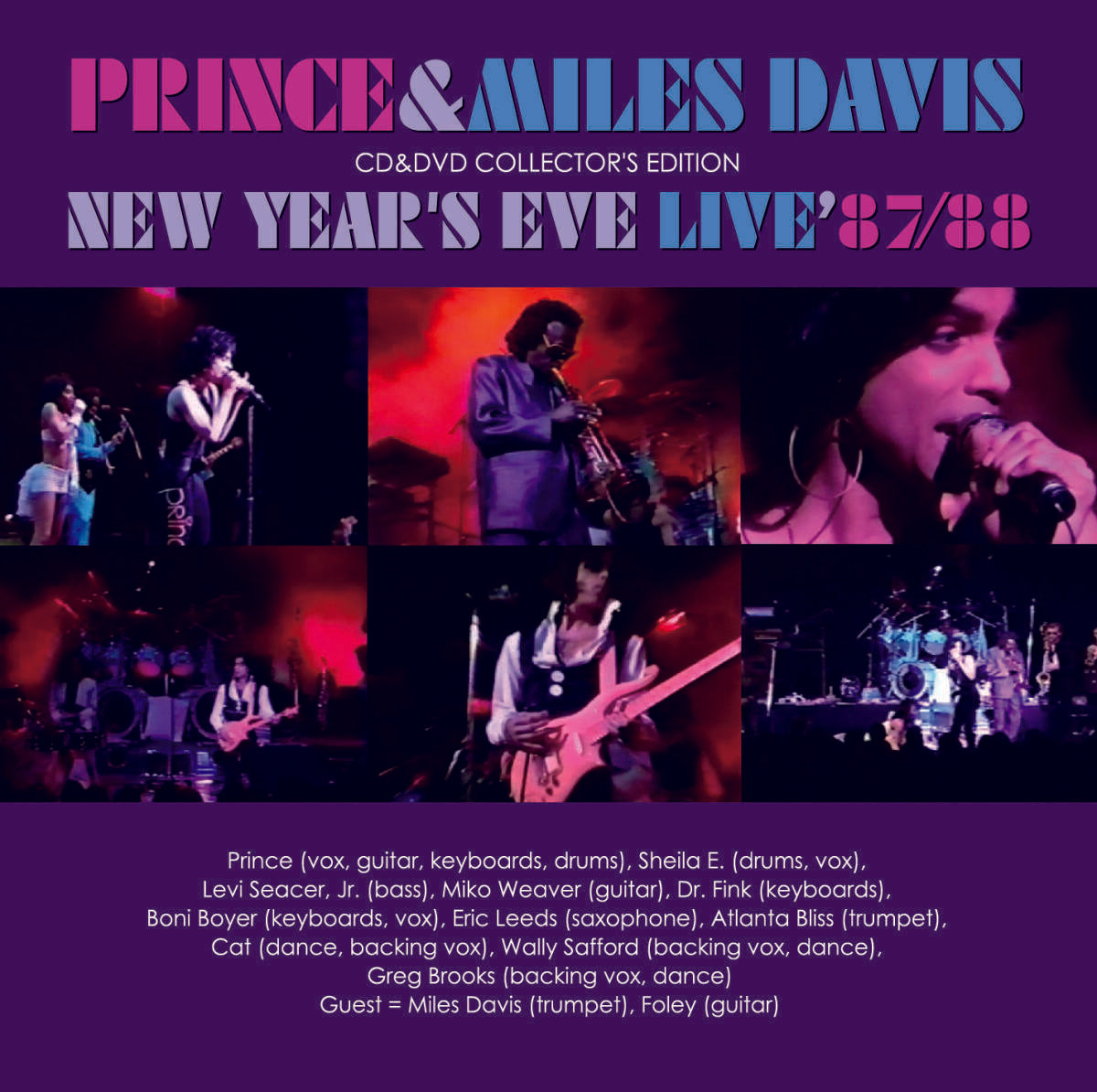 PRINCE & MILES DAVIS New Year's Eve Live '87/88 CD DVD Collector's