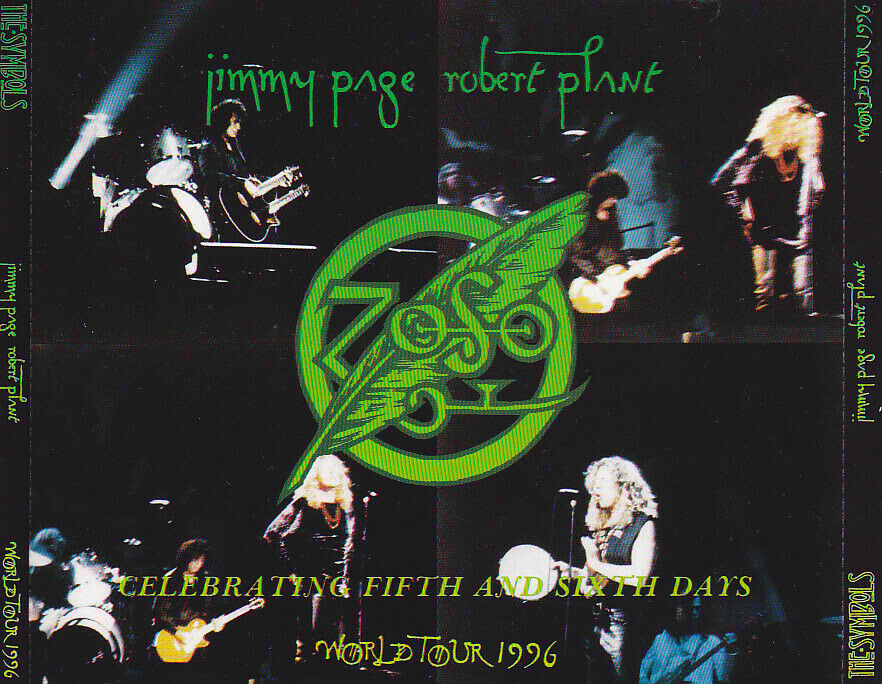 Jimmy Page & Plant World Tour 1996 Celebrating Fifth And Sixth Days CD 4 Discs