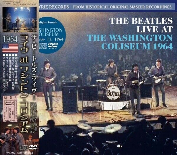 The Beatles Live At Washington Coliseum 1964 1CD 1DVD Set Music Rock Pops F/S