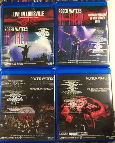 PINK FLOYD ROGER WATERS Blu-ray 8 Titles 9 Discs Set DESERT TRIP US+THEM