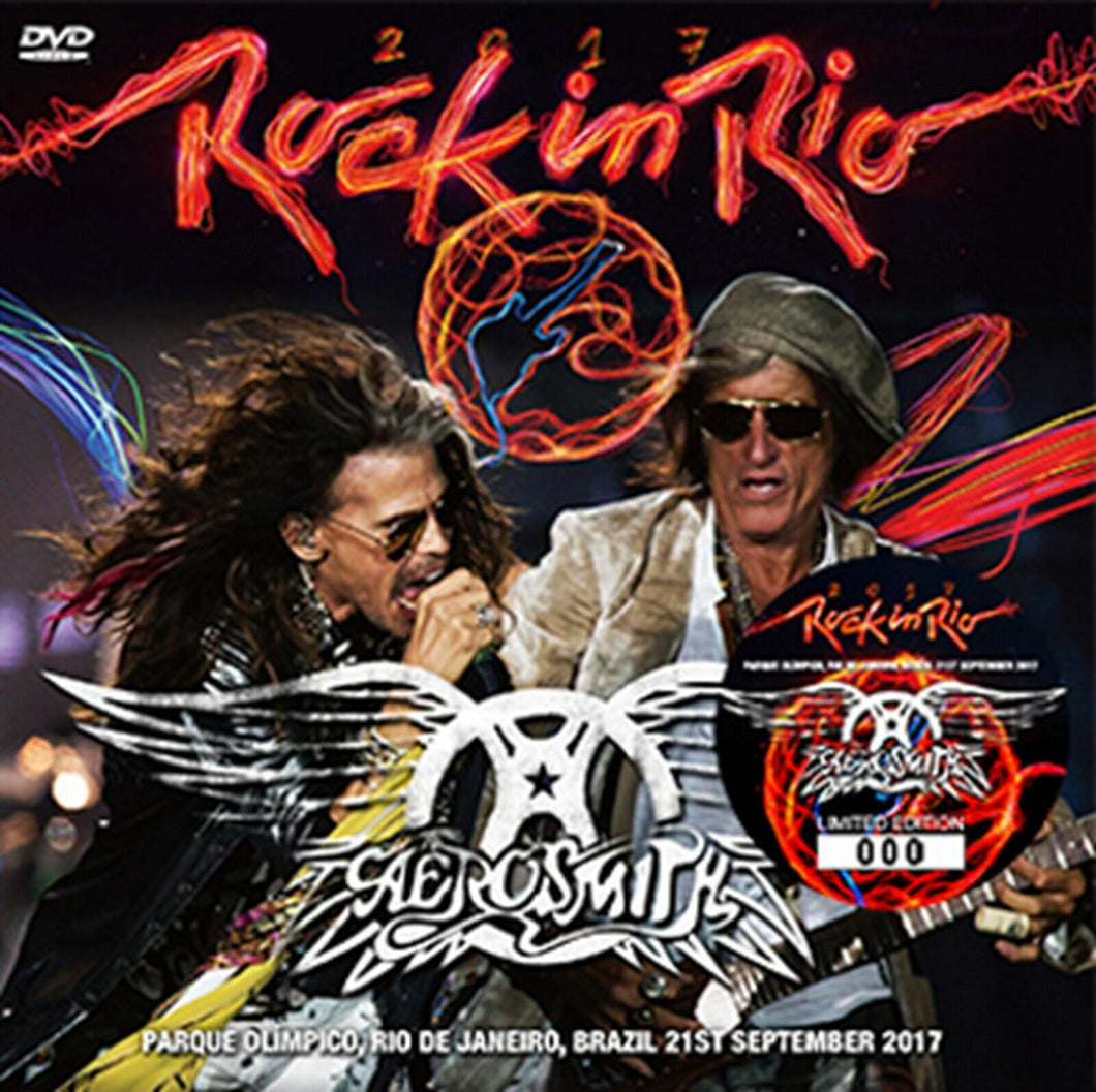 Aerosmith Rock In Rio Brasil 2017 21st September DVD 1 Disc 19 Tracks Music F/S