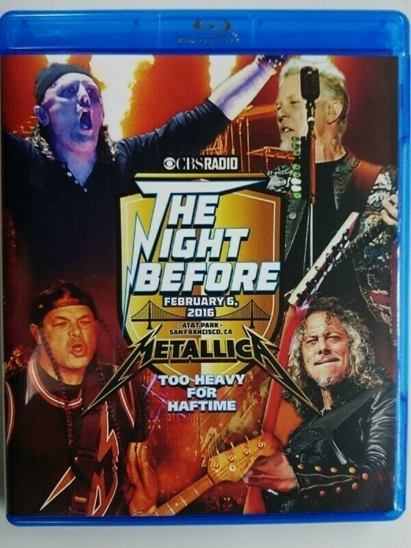Metallica The Night Before Too Heavy For Halftime 2016 Blu-ray 1 Disc 23 Tracks
