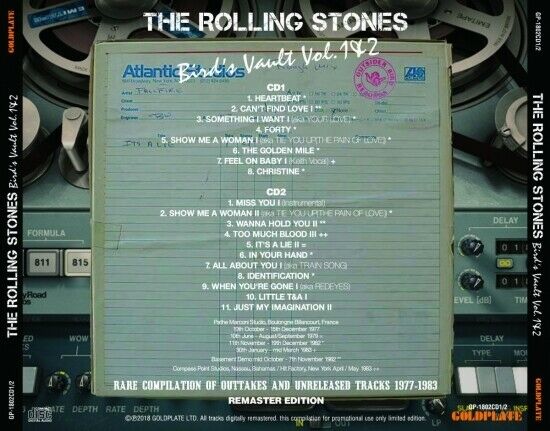 The Rolling Stones Bird's Vault Vol. 1&2 + Vol. 3 4CD Set 1977-1983