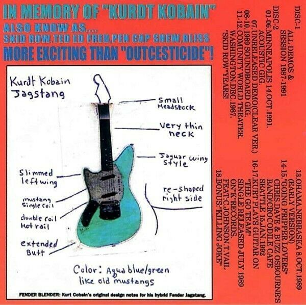 Nirvana In Memory Of Kurdt Kobain 2CD 38 Tracks