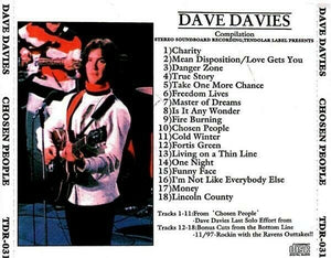 Dave Davies Chosen People Compilation  CD 1 Disc 18 Tracks Music Rock Pops F/S