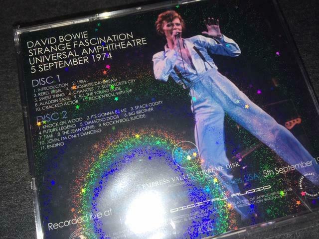 David Bowie Strange Fascination Universal Amphitheatre 2 CD Empress Valley