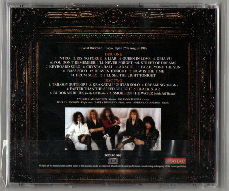 Yngwie J Malmsteen's Rising Force / Definitive Budokan 1988 2CD+1DVDR