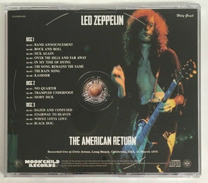Led Zeppelin The American Return 1975 CD 3 Discs Case Set Soundboard Hard Rock