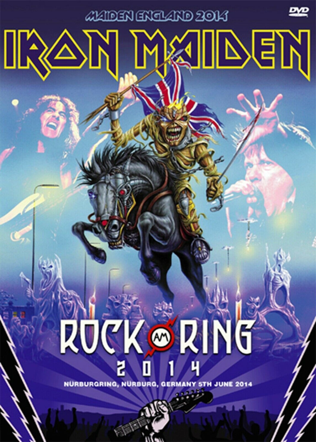 Iron Maiden Rock Am Ring 2014 Germany DVD 2 Discs 24 Tracks Heavy Metal Music