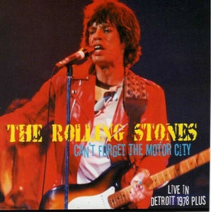 The Rolling Stones Can't Forget The Motor City Detroit 1978 2CD Case Soundboard