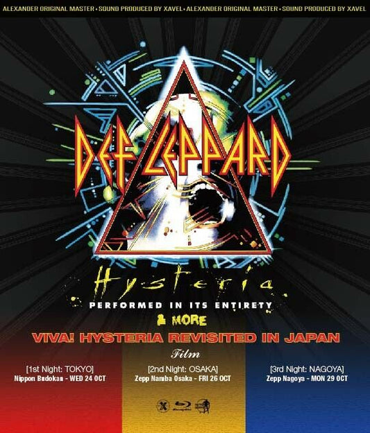 Def Leppard Viva! Hysteria Revisited In Japan Film Blu-ray 3 Discs Case Set