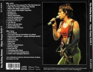 The Rolling Stones Hippy Happy Keith !! Live At Hampton Coliseum 1981 CD 2 Discs