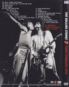 The Rolling Stones Paris Complete 1976 DVD 1 Disc 21 Tracks Rock Pops Music F/S