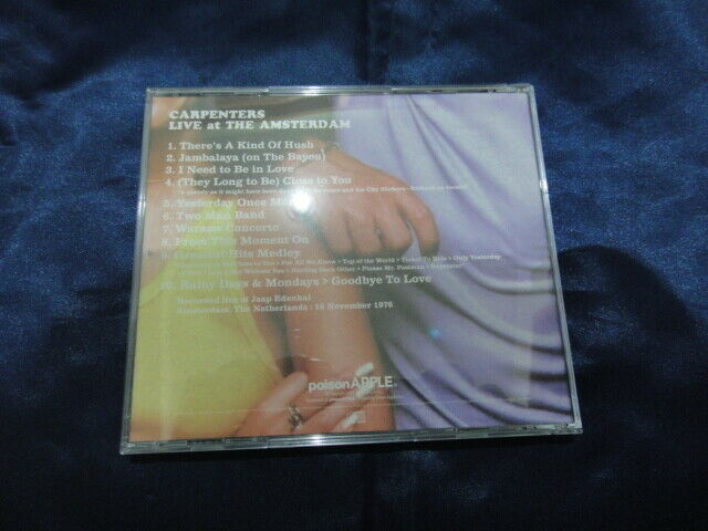 Carpenters Live At The Amsterdam 1976 CD 1 Disc 10 Tracks PoisonAPPLE Music Pops