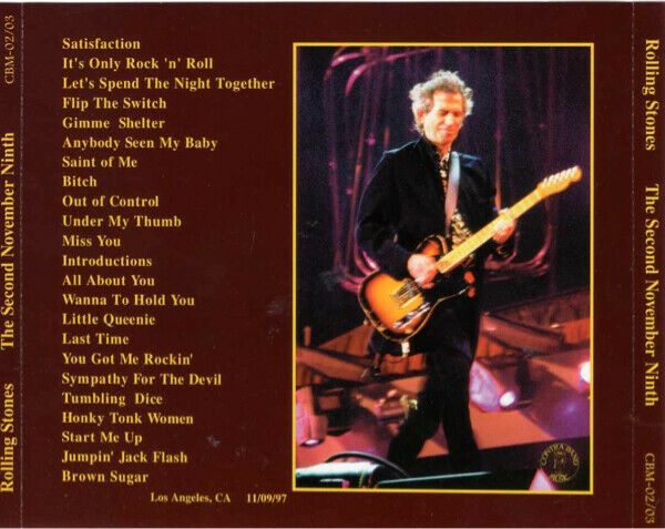 The Rolling Stones The Second November Los Angeles 1997 2CD