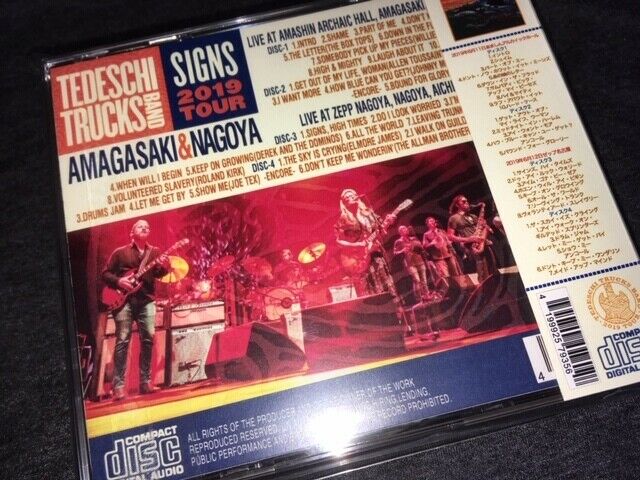 Tedeschi Trucks Band Amagasaki & Nagoya 2019 CD 4 Discs 30 Tracks Music Rock