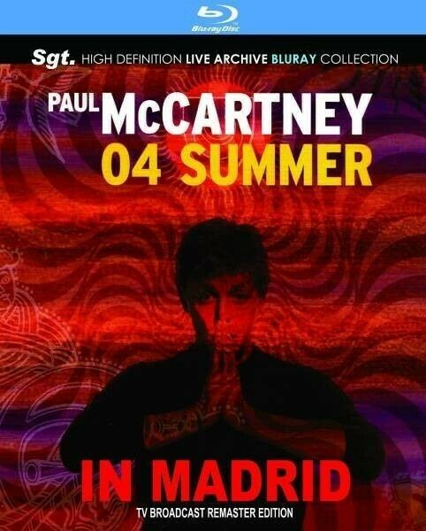 Paul McCartney Summer In Madrid TV Broadcast Remaster Edition Blu-ray SGT. Label