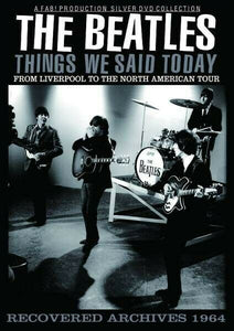 The Beatles Things We Said Recovered Archives DVD 1 Disc Case Music Rock Pops