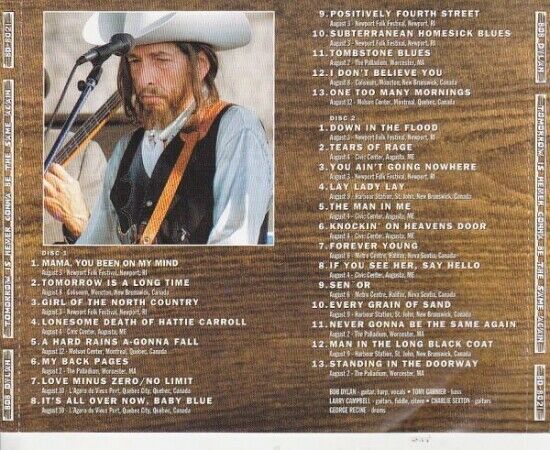 Bob Dylan Tomorrow Is Never Gonna Be The Same Again 2002 CD 2 Discs 26 Tracks