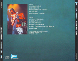 Led Zeppelin Hampton Roads Coliseum Verginia 1971 CD 2 Discs 11 Tracks Hard Rock