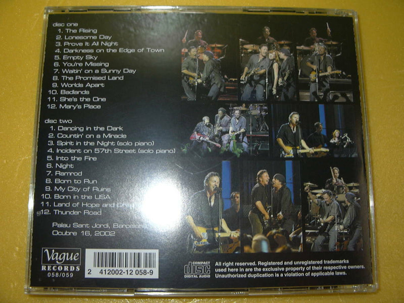 Bruce Springsteen And The E Street Band Espanol Night! 2002 CD 2 Discs 24 Tracks