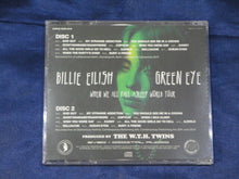Load image into Gallery viewer, Billie Eilish Green Eye When We All Fall Asleep World Tour CD 2 Discs Rock Music
