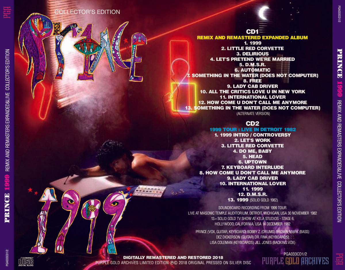 Prince Tour 80 +Tour 81 +LTD Bonus CD PRINCE Live Controversy Special Edition Controversy Tour