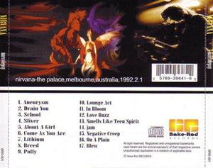 Nirvana Narcolepsy 1992 Melbourne Australia CD 1 Disc 17 Tracks Music Rock F/S
