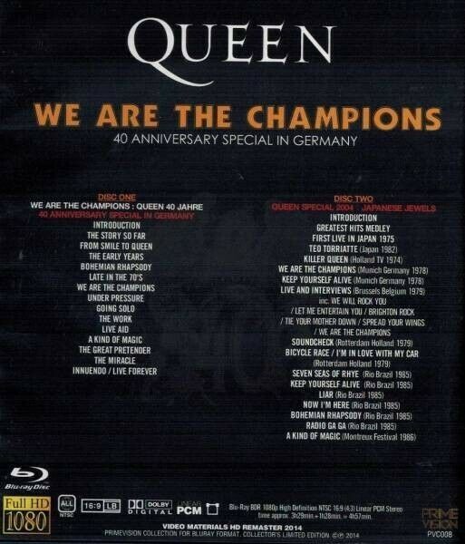 Queen Primevision Original 4 Blu-ray Set Alternate Flex Deluxe Video Collection