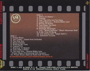 Jimmy Page Emerald Atlanta 1988 September 6 Promptional Only Take CD 2 Discs Set