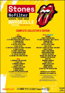 The Rolling Stones No Filter Europe Tour 2018 Marseille Orange 2CD 1DVD 1Blu-ray