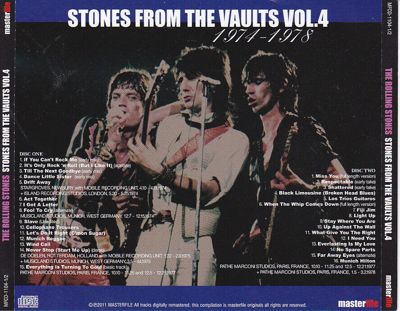 The Rolling Stones From The Vaults Vol.4 1974 - 1978 2CD