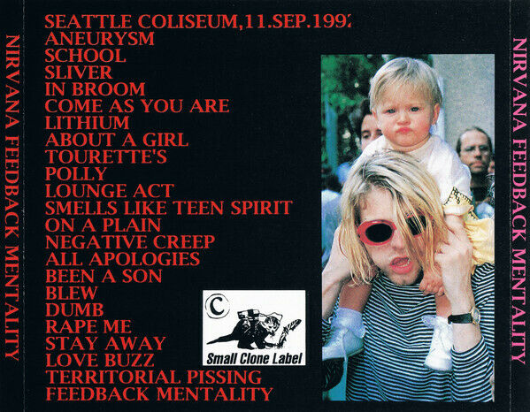 Nirvana Feedback Mentality 1992 Seattle Coliseum 1CD 21 Tracks