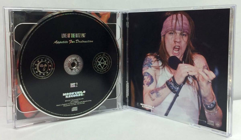 Guns N' Roses Live At The Ritz 1987 1CD 1DVD 2 Discs Set Soundboard Moonchild