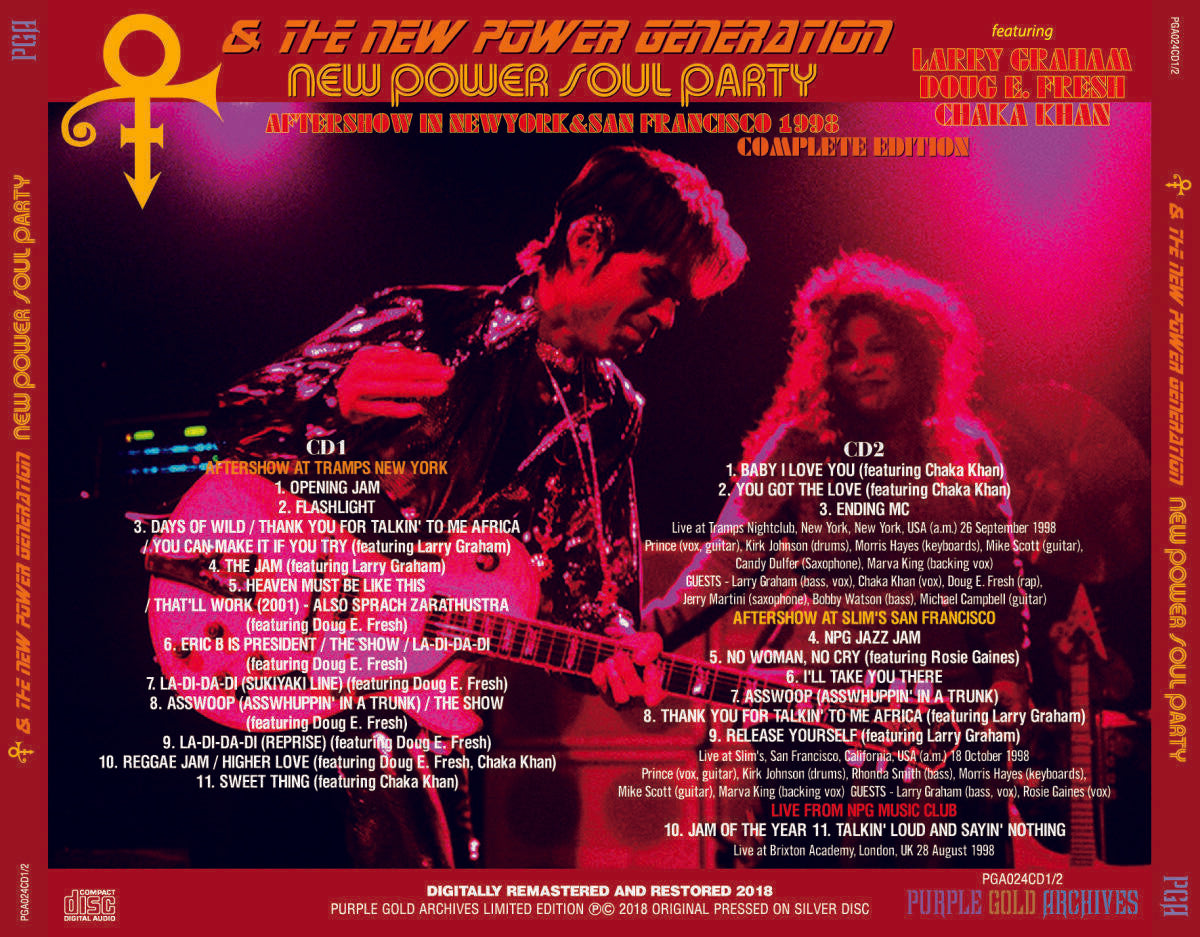 PRINCE & The New Power Generation New Power Soul Party 1998