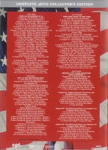 The Beatles USA 1964 Vol. 1 & 2 Set San Francisco Hollywood New York DVD 8 Discs
