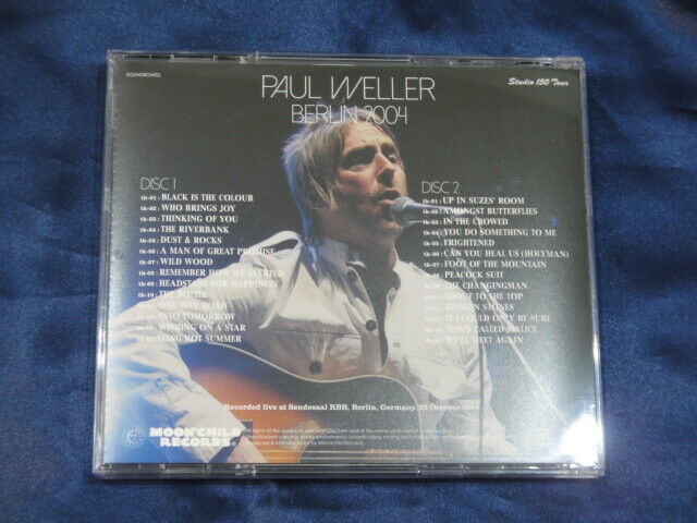 Paul Weller Berlin 2004 CD 2 Discs 28 Tracks Moonchild Records Rock Music F/S
