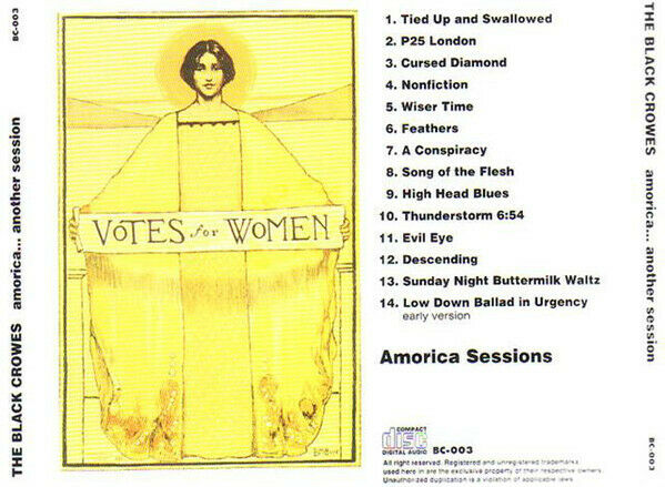 The Black Crowes Amorica Another Session CD 1 Disc 14 Tracks Rock