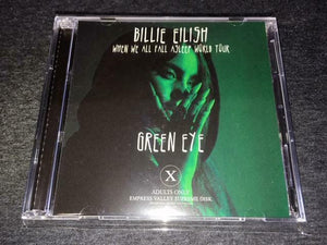 Billie Eilish Green Eye When We All Fall Asleep World Tour CD 2 Discs Rock Music