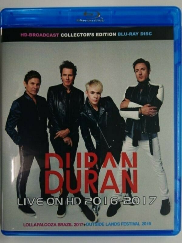 Duran Duran Live On HD 2016-2017 Blu-ray 1 Disc 26 Tracks Music