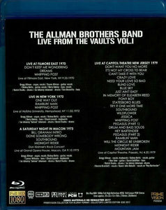 The Allman Brothers Band Live From The Vaults Vol. 1 & 2 Blu-ray 2 Discs Set