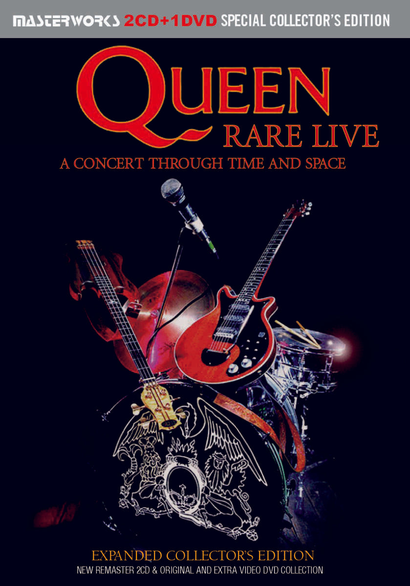 Queen A CONCERT THROUGH TIME AND SPACE RARE LIVE Expanded Collector's Edition 2CD 1DVD Set