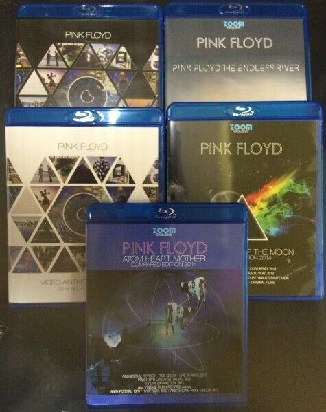 Pink Floyd Dark Side Of The Moon Atom Heart Mother Endless River Blu-ray 5 Discs